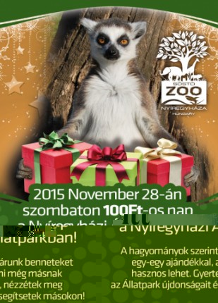 2015 november 28-án 100 Ft a belépőjegy!  